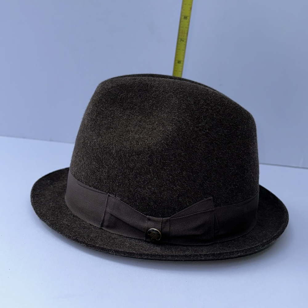 BORSALINO Grand Prix Paris 1900 Italian Vintage Fur Felt Mens Fedora Hat - Picture 2 of 13